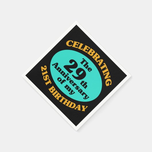 50おもしろい誕生日Gagギフト スタンダードカクテルナプキン (角)