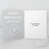 50おもしろい50誕生日カード男性へ カード (内部)