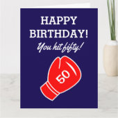 50おもしろい50誕生日カード男性へ カード (正面)