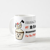 50おもしろいMUG -29祝回目 コーヒーマグカップ (正面左)