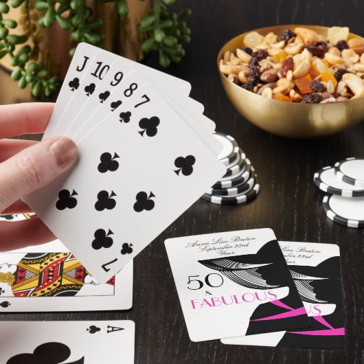 50およびすばらしいアールデコのエレガントな第50誕生日 トランプ (インサイチュ)