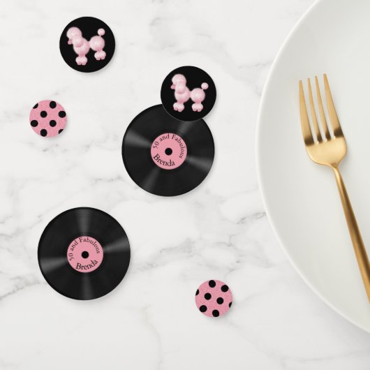 50およびすばらしいレトロのパーソナライズな紙吹雪 コンフェッティ (グループ)