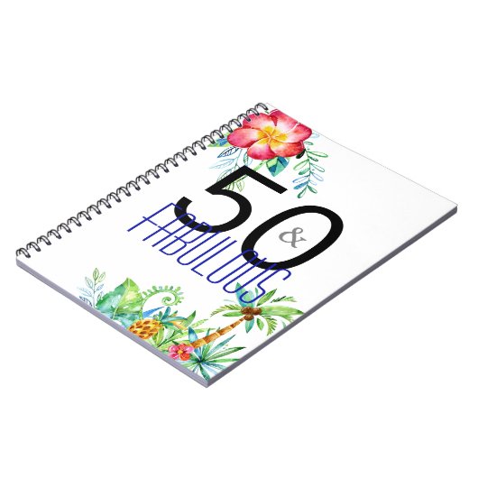 50およびすばらしい熱帯第50誕生会 ノートブック (左側)