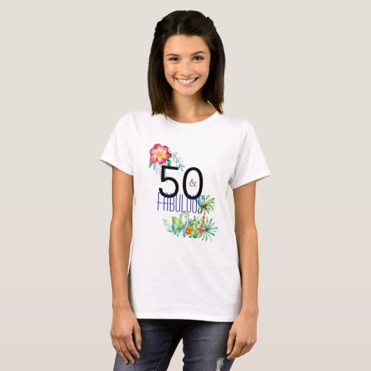 50およびすばらしい熱帯第50誕生会 Tシャツ (正面フル)