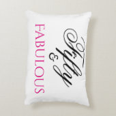 50およびすばらしい第50誕生日の枕 アクセントクッション (裏面(縦))