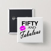 50およびすばらしい 缶バッジ (正面&裏面)