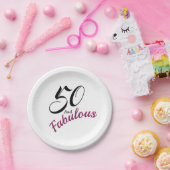 50およびすばらしい。 誕生会の紙ナプキン ペーパープレート (パーティー)