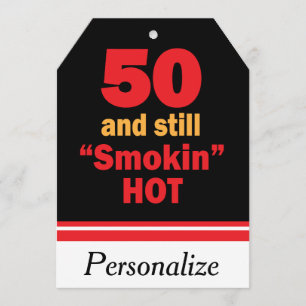 50およびまだSmokin熱い の第50誕生日 カード