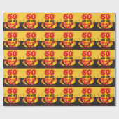 50およびまだSmokin熱い|の第50誕生日 ラッピングペーパー (フラット)