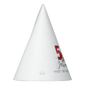 50および|のカジノのベガスのすばらしい誕生日 パーティーハット (左)