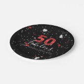 50および|のカジノのベガスのすばらしい誕生日 ペーパープレート (アングル)