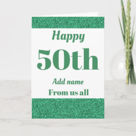 50かわいらしパーソナライズされた日の誕生日カード カード