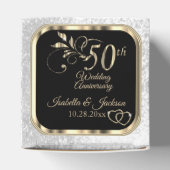 50かわいらし周年記念結婚金箱 フェイバーボックス (上部)