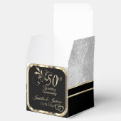 50かわいらし周年記念結婚金箱 フェイバーボックス (オープン)