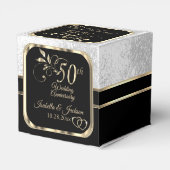 50かわいらし周年記念結婚金箱 フェイバーボックス (裏面サイド)