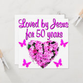 50かわいらし誕生日 カード (正面/裏面インサイチュ)