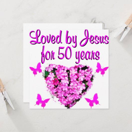 50かわいらし誕生日 カード (正面/裏面インサイチュ)