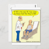 50が新しい30の漫画 ポストカード (正面/裏面)