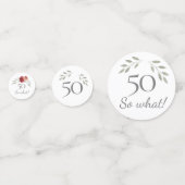 50そおもしろいの水の色バラ50番目誕生日 コンフェッティ (裏面)