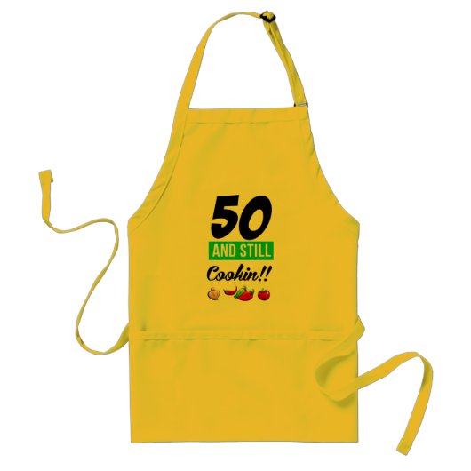 50そしてまだCookin スタンダードエプロン (正面)