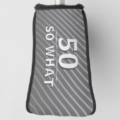 50だからエレガント何グおもしろいレイ50誕生日 ゴルフヘッドカバー (回転90)