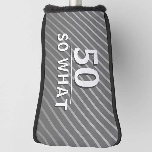 50だからエレガント何グおもしろいレイ50誕生日 ゴルフヘッドカバー (回転90)