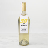 50だから何おもしろい50感動的番目の誕生日 ボトルネックタグ (ボトル)