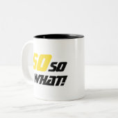 50だから何感動的50おもしろい番目の誕生日 ツートーンマグカップ (正面左)