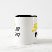 50だから何感動的50おもしろい番目の誕生日 ツートーンマグカップ (中央)