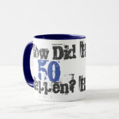50ってどうやって? - ツートン コーヒーマグ マグカップ (正面左)