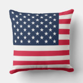 50つ星アメリカ国旗：古い栄光の星とストライプ クッション (裏面)