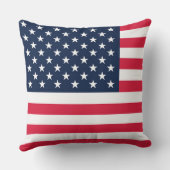 50つ星アメリカ国旗:古い栄光の星とストライプ クッション (裏面)
