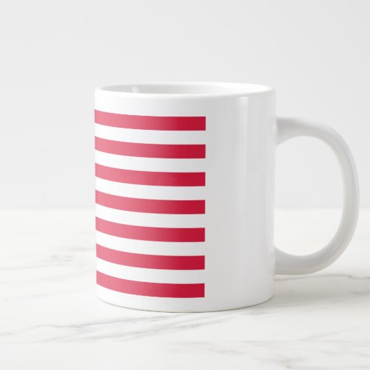 50つ星アメリカ国旗:古い栄光の星とストライプ ジャンボコーヒーマグカップ (右)