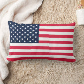 50つ星アメリカ国旗：古い栄光の星とストライプ ランバークッション (ブランケット)