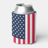 50つ星アメリカ国旗:古い栄光の星とストライプ 缶クーラー (缶正面)