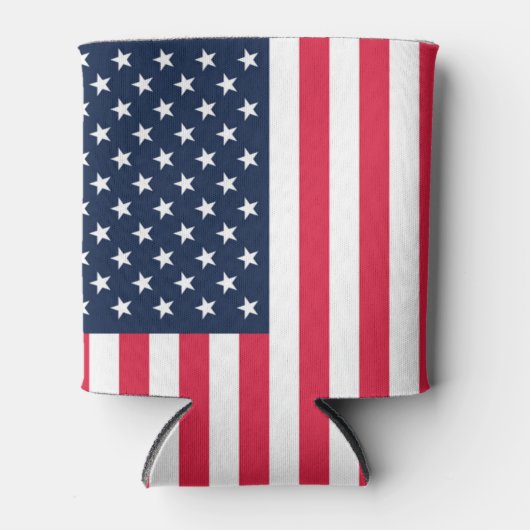 50つ星アメリカ国旗：古い栄光の星とストライプ 缶クーラー (正面)