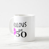 50ですばらしい コーヒーマグカップ (正面左)
