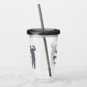 50でゴルフ懸命を運転すること アクリルタンブラー (左)