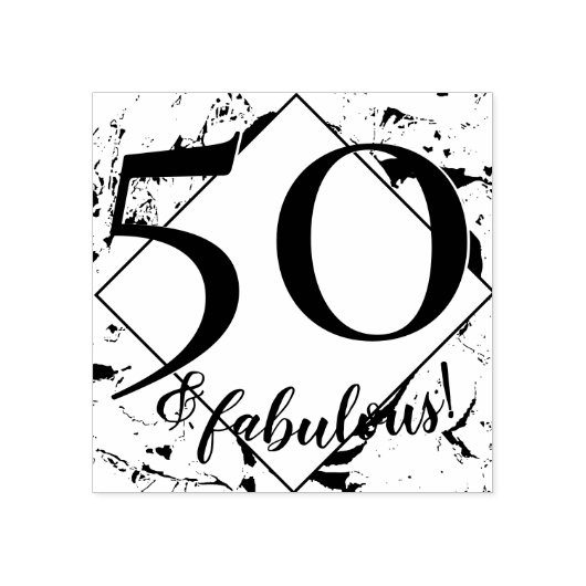 「50とすばらしい!」悪いゴムクールスタンプ ラバースタンプ (インプリント)