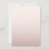 50とエレガント素晴らしいグリッターバラ金ゴールド誕生日 招待状 (裏面)