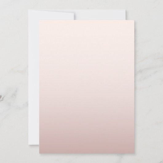 50とエレガント素晴らしいグリッターバラ金ゴールド誕生日 招待状 (裏面)