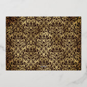 50とエレガント素晴らしいフォトゴールドフォイルのインビタット 箔招待状 (裏面)