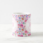 50とエレガント素晴らしい名前の水色 コーヒーマグカップ (中央)