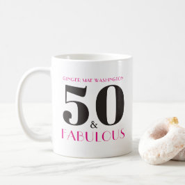50とパーソナライズされた素晴らしい誕生日パーティーマグ コーヒーマグカップ