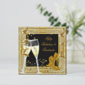 50とファンタスティックな素晴らしい金ゴールドブラック 招待状 (スタンド正面)