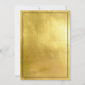 50とモダン素晴らしいシャンパーニュ誕生日パーティーIII 招待状 (裏面)