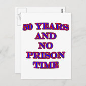 50と刑務所の時間なし ポストカード (正面/裏面)