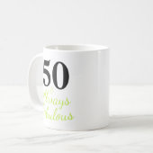 50と常に素晴らしい コーヒーマグカップ (正面左)