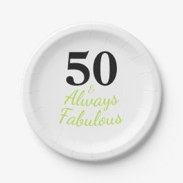 50と常に素晴らしい ペーパープレート