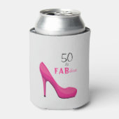 50と彼女のための素晴らしい可愛いピンクガーリー 缶クーラー (缶正面)